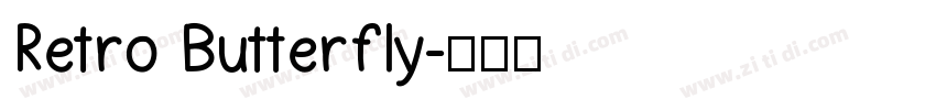 Retro Butterfly字体转换